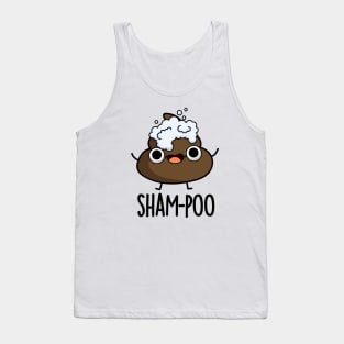 Sham-poo Cute Poop With Shampoo Bubbles Pun Tank Top